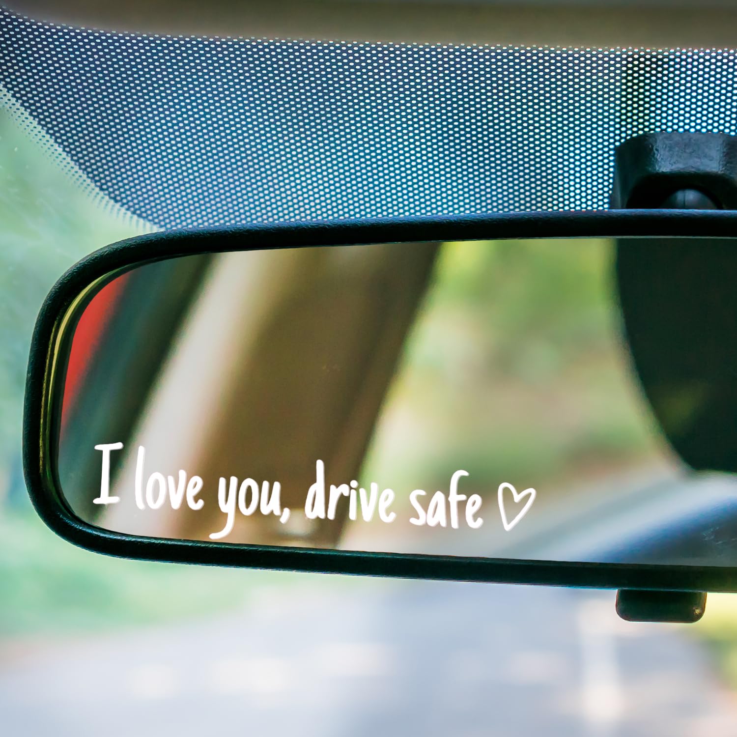 Amazon.com: Upgrade I Love You Drive Safe Mirror Stickers, 3 Pcs